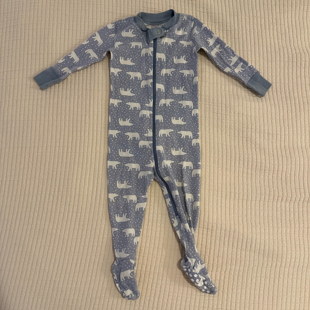 Hanna Andersson Polar Bear Footie Pajamas